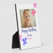 ベビーキッズ1st誕生日の追加name date追加フォト フォトプラーク (側面)