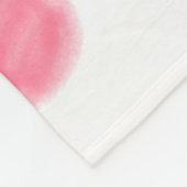 ベビーキッズ1st誕生日の追加name date追加フォト フリースブランケット (角)