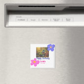 ベビーキッズ1st誕生日の追加name date追加フォト マグネット (インサイチュ (食洗機))