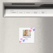 ベビーキッズ1st誕生日の追加name date追加フォト マグネット (インサイチュ (食洗機))