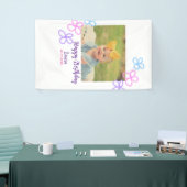 ベビーキッズ1st誕生日の追加name date追加フォト 横断幕 (トレードショー)