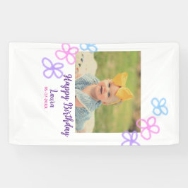 ベビーキッズ1st誕生日の追加name date追加フォト 横断幕