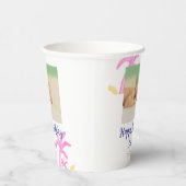 ベビーキッズ1st誕生日の追加name date追加フォト 紙コップ (右)