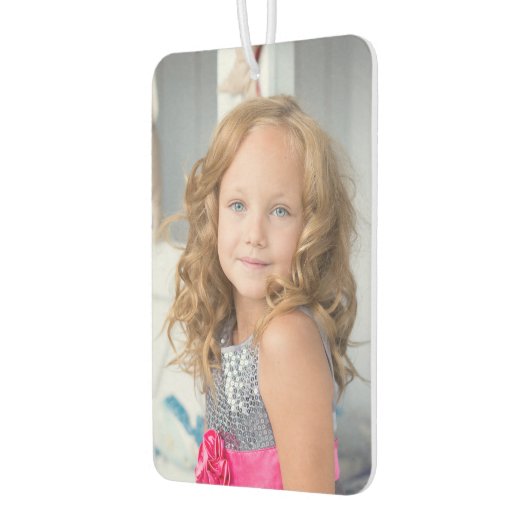 ベビーキッズ2写真アップロードパーソナライズされたカスタム自動車 カーエアーフレッシュナー (左)