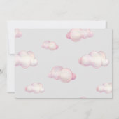 ベビーキツネが雲の赤ちゃんカラフルのシャワーで寝る (裏面)