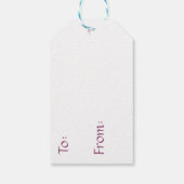 ベビーキツネインフラワーズバースデーパーティー ギフトタグ (裏面)