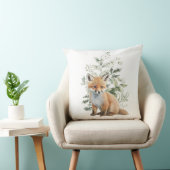 ベビーキツネセージグリーンリーピーユーカリ子供部屋デコール クッション (椅子)