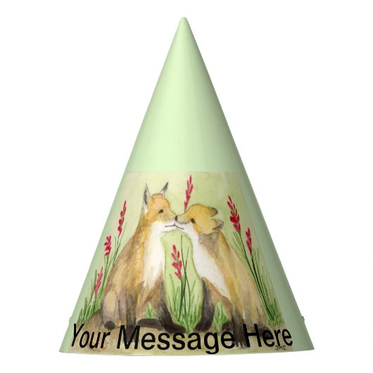 ベビーキツネパーティー パーティーハット (正面)