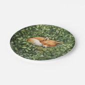 ベビーキツネベビーシャワお洒落ワーカラー ペーパープレート (アングル)