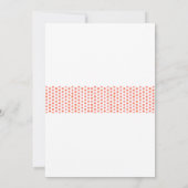 ベビーキツネベビーシャワー招待状 – ガール 招待状 (裏面)