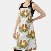 ベビーキツネホリーバードクリスマスエプロン エプロン (インサイチュ)