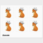 ベビーキツネヴィンテージクラウンスカーフ スクエアシール (シート)