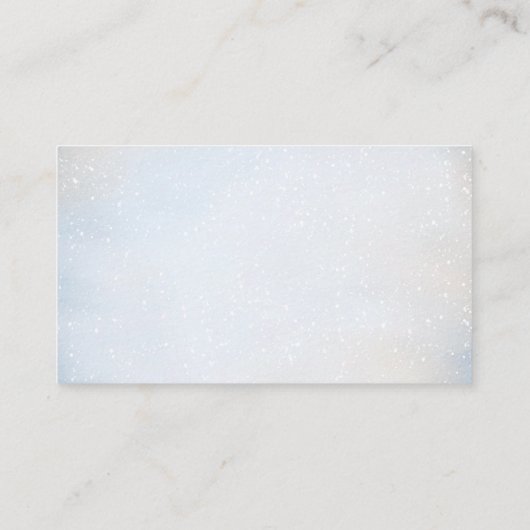 ベビーキツネ冬どのぐらい大きいママの腹 エンクロージャーカード (裏面)