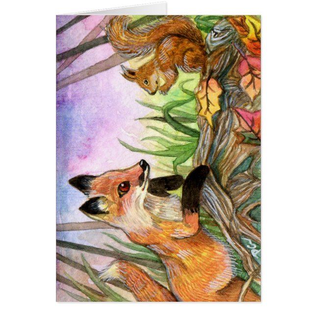 ベビーキツネ及びリス (正面)