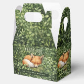 ベビーキツネ折り畳み可能お気に入りギフトボックス赤ちゃんシャワー フェイバーボックス (オープン)