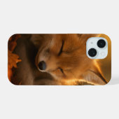 ベビーキツネ紅葉 iPhone 15ケース (裏面横)