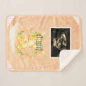 ベビーキツネ超音波カスタム写真シェルパブランケット シェルパブランケット (正面(横))