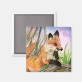 ベビーキツネ マグネット (正面/裏面)