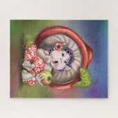 ベビーキノコとキャタピラーパズル絵画ズ ジグソーパズル (横)