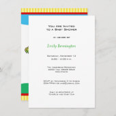 ベビーキャタピラーベビーシャワー招待状 招待状 (正面/裏面)