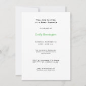 ベビーキャタピラーベビーシャワー招待状 招待状 (正面)