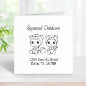 ベビーキャットベアーデイケアアドレス4 ラバースタンプ