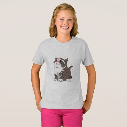ベビーキャットTシャツ – キッテン Tシャツ (正面フル)