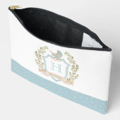 ベビーキャリッジクレストモノグラム | ブルーベビー アクセサリーポーチ (見開き)