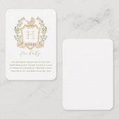 ベビーキャリッジクレスト |ベビー格納用の帳簿 エンクロージャーカード (正面/裏面)