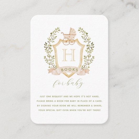 ベビーキャリッジクレスト |ベビー格納用の帳簿 エンクロージャーカード (正面)