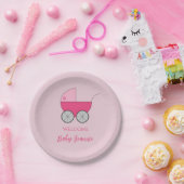 ベビーキャリッジシャワーパーティー紙プレート ペーパープレート (パーティー)