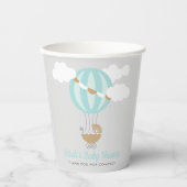 ベビーキャリッジバルーンボーイベビーシャワー 紙コップ (正面)