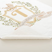 ベビーキャリッジモノグラム「T」子供部屋 シェルパブランケット (3/4)