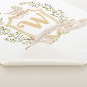 ベビーキャリッジモノグラム「W」子供部屋 シェルパブランケット (3/4)