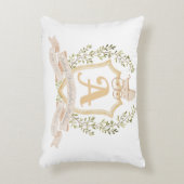 ベビーキャリッジモノグラムA子供部屋装飾用クッション アクセントクッション (正面(垂直))