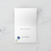 ベビーキャリッジ&ラトルベビーサンキューカード サンキューカード (内部)