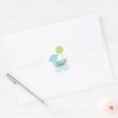 ベビーキャリッジShhh! ラウンドシール (封筒)