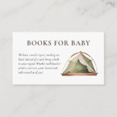 ベビーキャンプ林赤ちゃんシャワー用の本 エンクロージャーカード (正面)