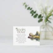 ベビーキャンプ用の本ベビーシャワー要求カード エンクロージャーカード (スタンド正面)