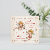 ベビーキューピッドバレンタインズデイカード シーズンカード (スタンド正面)