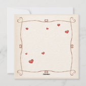 ベビーキューピッドバレンタインズデイカード シーズンカード (裏面)