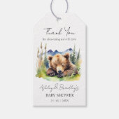 ベビーキューブアドベンチャーを待つbearly wait bear cub adventureその赤 ギフトタグ (正面)