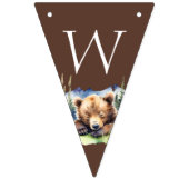 ベビーキューブアドベンチャーを待つbearly wait bear cub adventureその赤 バンティングフラッグ (第1の旗)