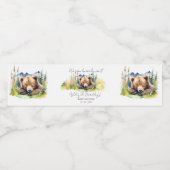 ベビーキューブアドベンチャーを待つbearly wait bear cub adventureその赤 ペットボトルラベル (シングルラベル)