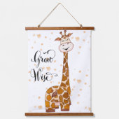 ベビーキラフドリームビッググロウワイズ子供部屋ウォールアート 吊り下げ型タペストリー (正面3)