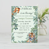 ベビーキリンとタイガーベビーシャワーの招待 招待状 (スタンド正面)