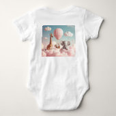 ベビーキリンと彼の友人 ベビーボディスーツ (裏面)