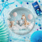 ベビーキリンと彼の友人 ペーパープレート (パーティー)