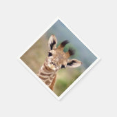 ベビーキリン写真，ケニア，アフリカ | カクテル スタンダードカクテルナプキン (角)