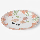 ベビーキリン水カラーハンド絵を描 ペーパープレート (アングル)